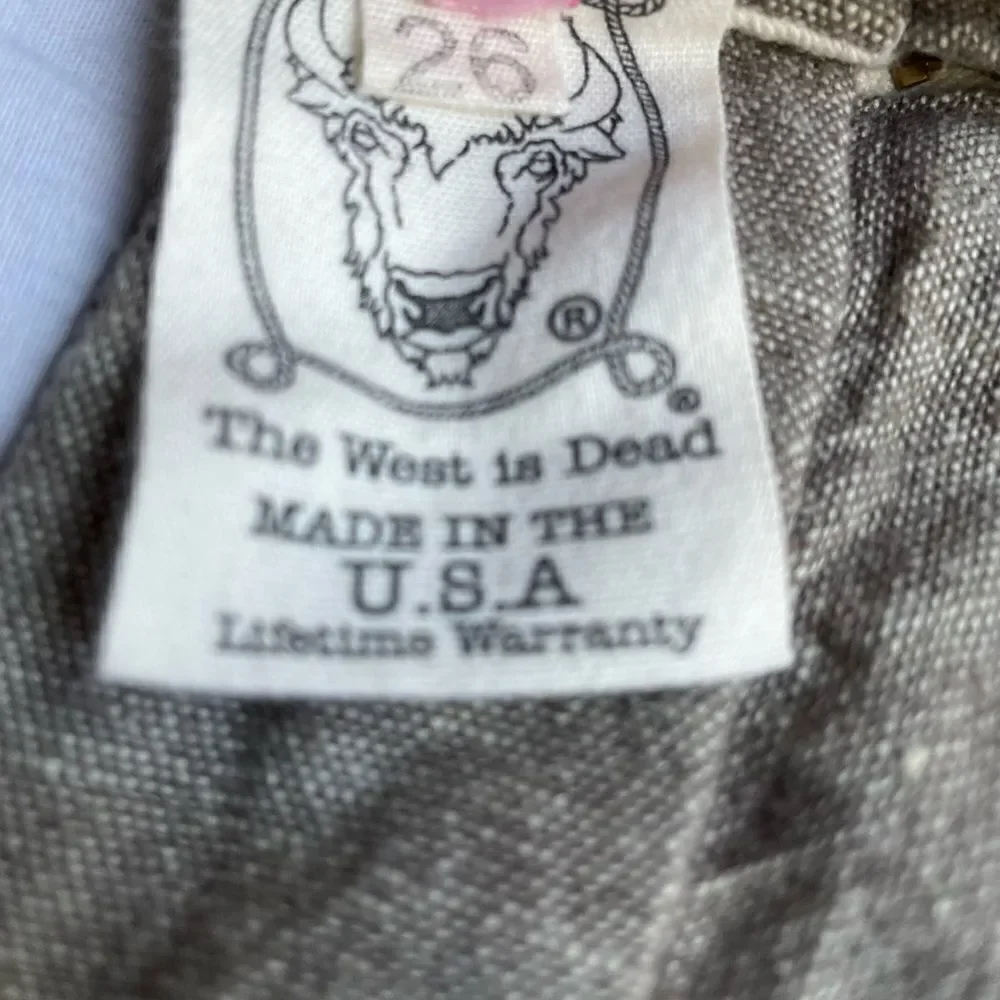 The West Is Dead Woven Chino Tapered Leg Pant SZ 26x30 On Tag, Runs Big In Waist